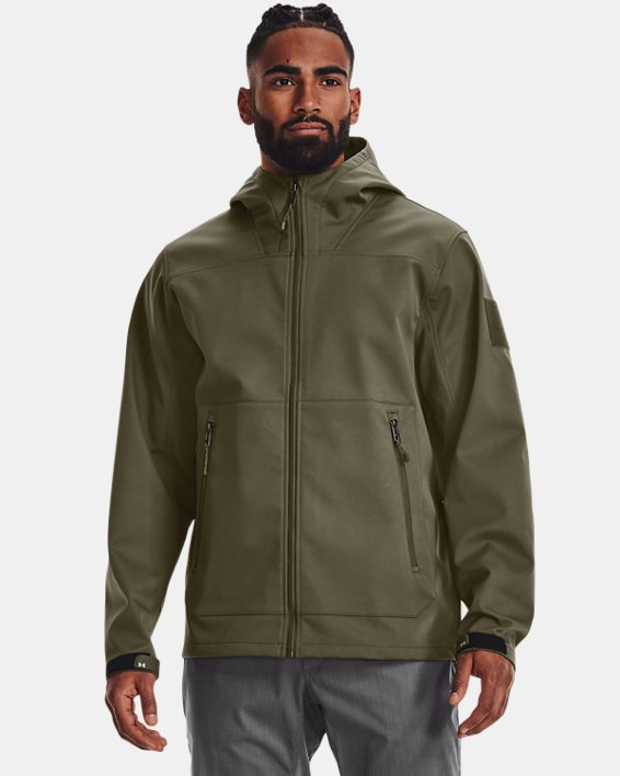 Men's UA Tactical Softshell Jacket, Green, pdpMainDesktop image number 0
